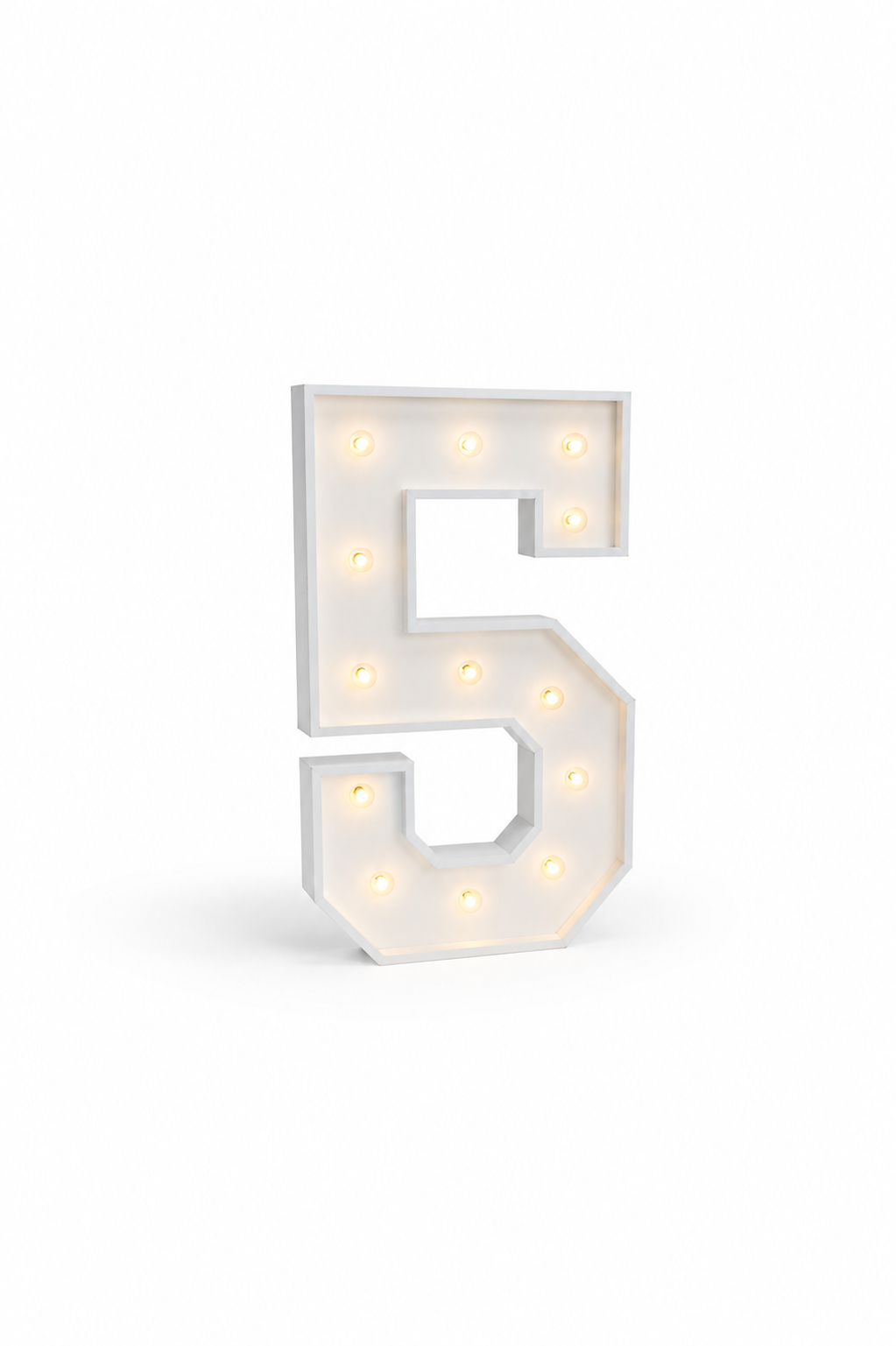 Chiffre géant lumineux événementiel