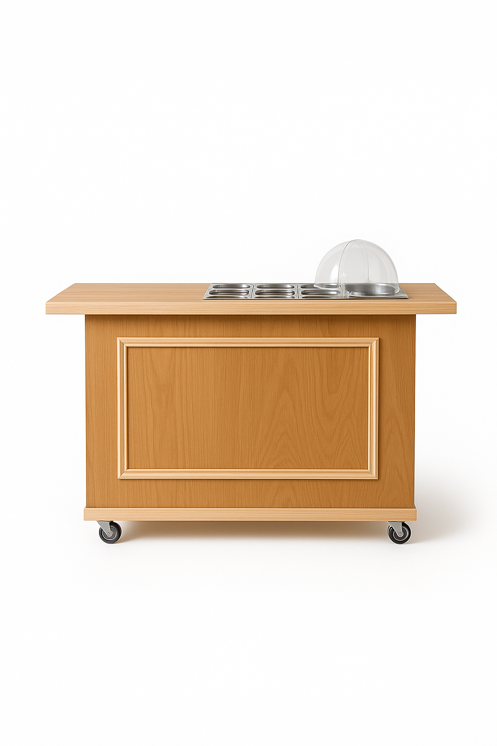 Bar mobile en bois – Fabrication artisanale